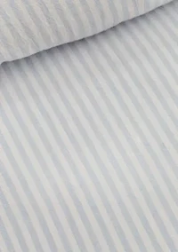 Blue Ruffle Trim Stripe Comforter