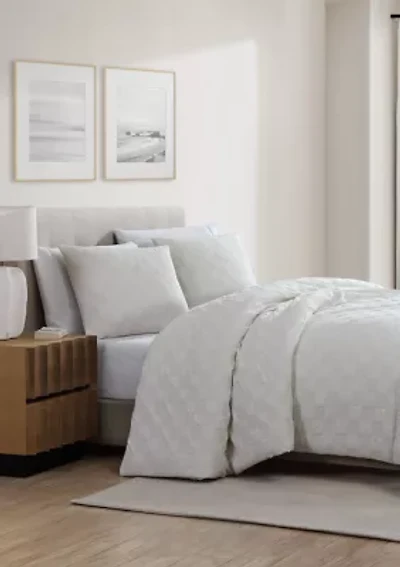 Jacquard Grid Comforter Set