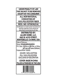 Allergen Barrier Pillow