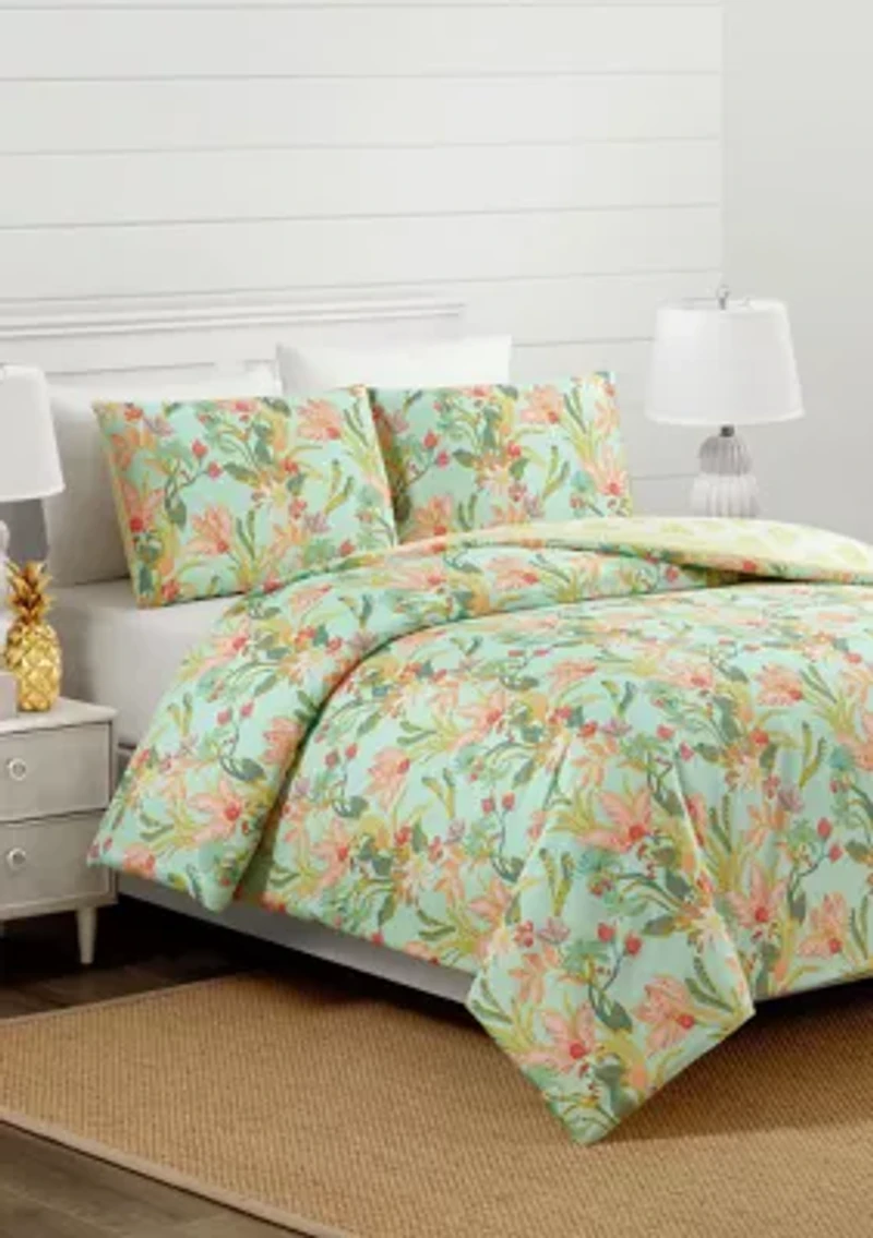 Queenie Tropical 3-Piece Comforter Set