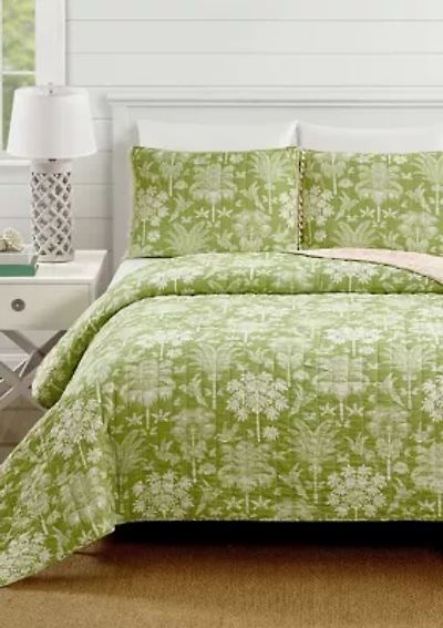 Queenie Palm Royale Quilt Set