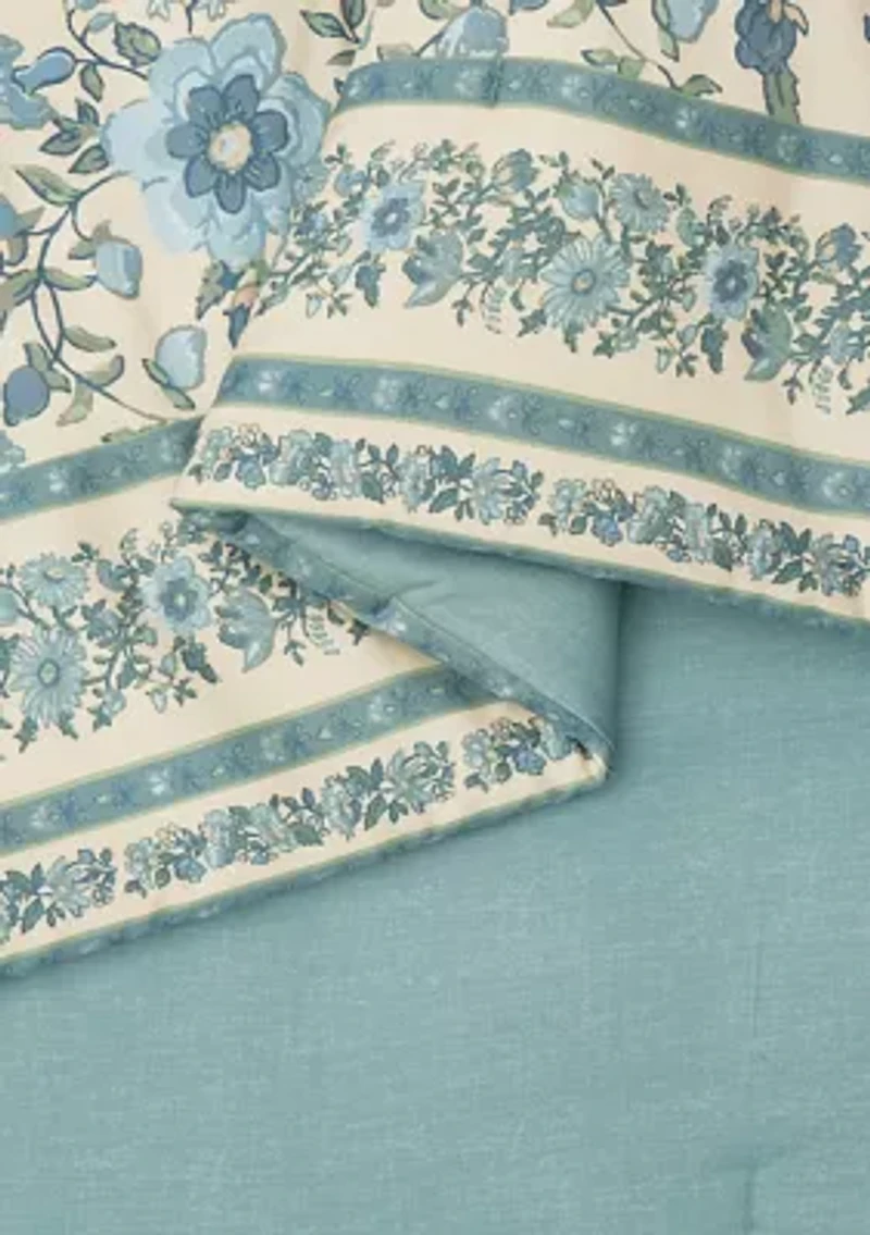 Mystic Moss Floral 3-Piece Comforter Set