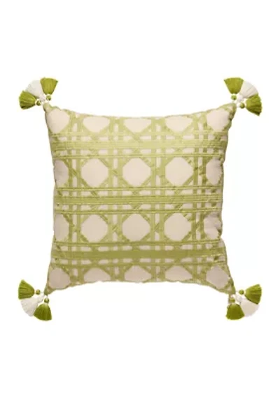 Sugar Mill Embroidered Pillow