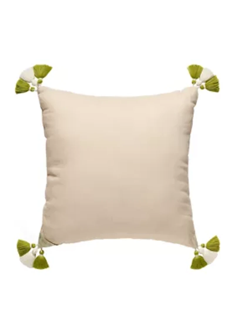 Sugar Mill Embroidered Pillow