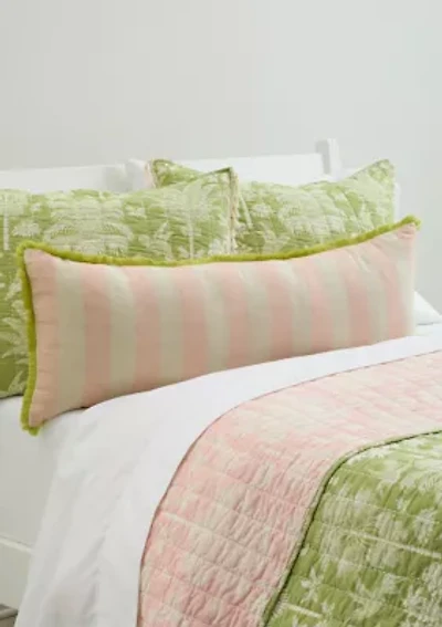 Queenie Cabana Stripe Fringe Decorative Pillow