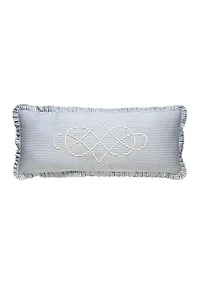 Jonas Hundred Embroidered Oblong Pillow