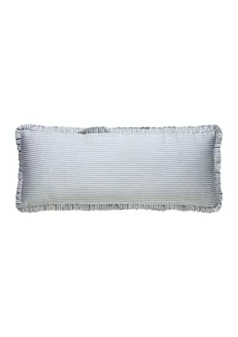Jonas Hundred Embroidered Oblong Pillow