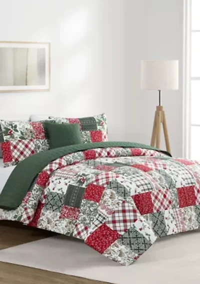 Holiday Patchwork 5-Piece Comforter Set