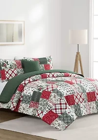 Holiday Patchwork 5-Piece Comforter Set