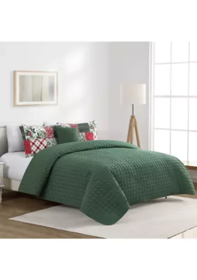 Holiday Patchwork 5-Piece Comforter Set