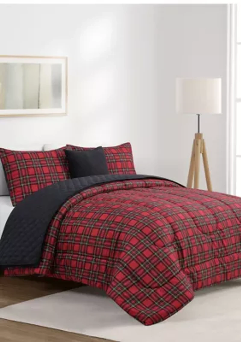 Holiday Plaid 5-Piece Comforter  Set