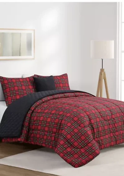 Holiday Plaid 5-Piece Comforter  Set