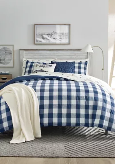 Lakehouse Plaid Cotton Duvet Cover Set