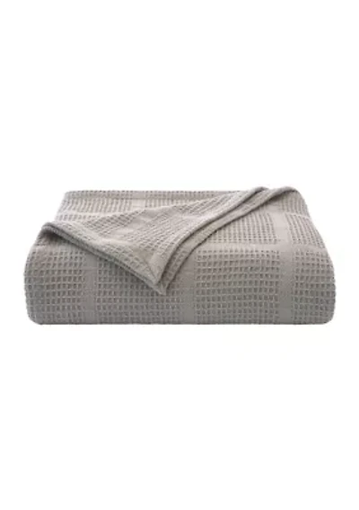 Essentials Waffle Grid Cotton Blanket