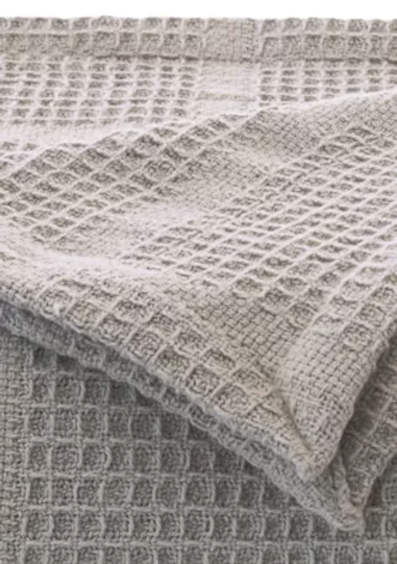 Essentials Waffle Grid Cotton Blanket