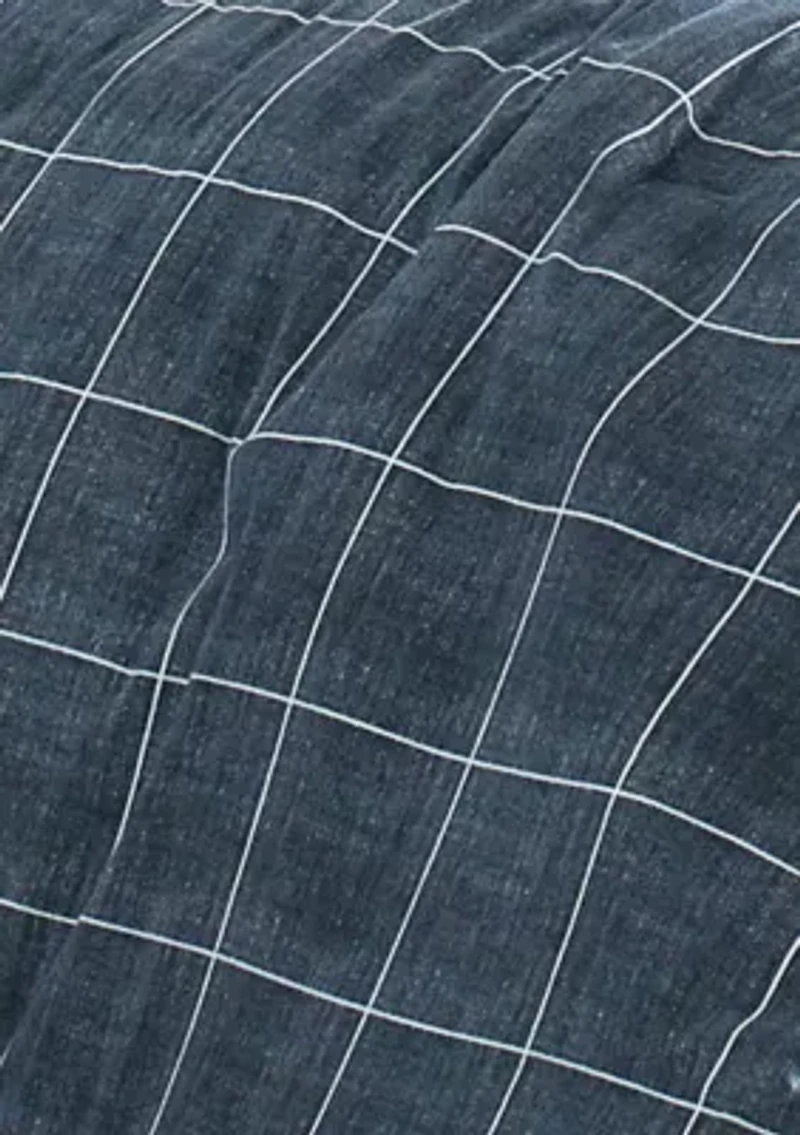 Holden Grid Cotton Duvet Cover Set