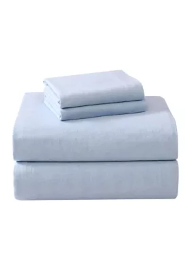 Solid Flannel Sheet Set