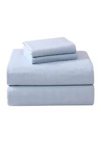 Solid Flannel Sheet Set