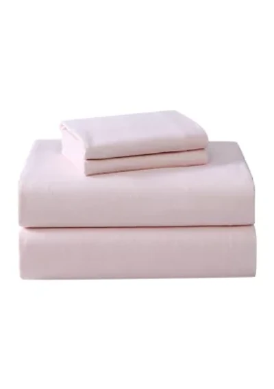 Solid Flannel Sheet Set