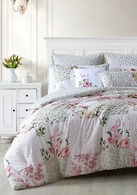 Ailyn 7-Piece Floral Cotton Comforter Bonus Set