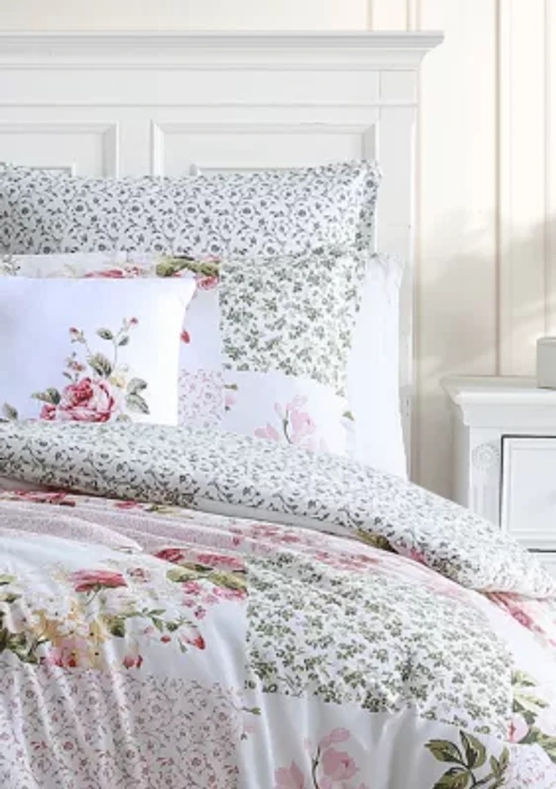 Ailyn 7-Piece Floral Cotton Comforter Bonus Set