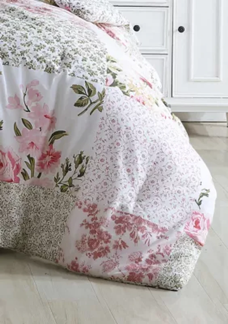 Ailyn 7-Piece Floral Cotton Comforter Bonus Set
