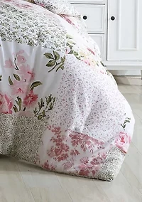 Ailyn 7-Piece Floral Cotton Comforter Bonus Set
