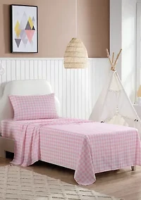 Poppy Plaid 3-Piece Sheet Set