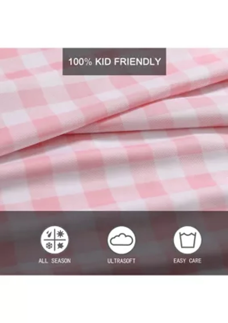 Poppy Plaid 3-Piece Sheet Set