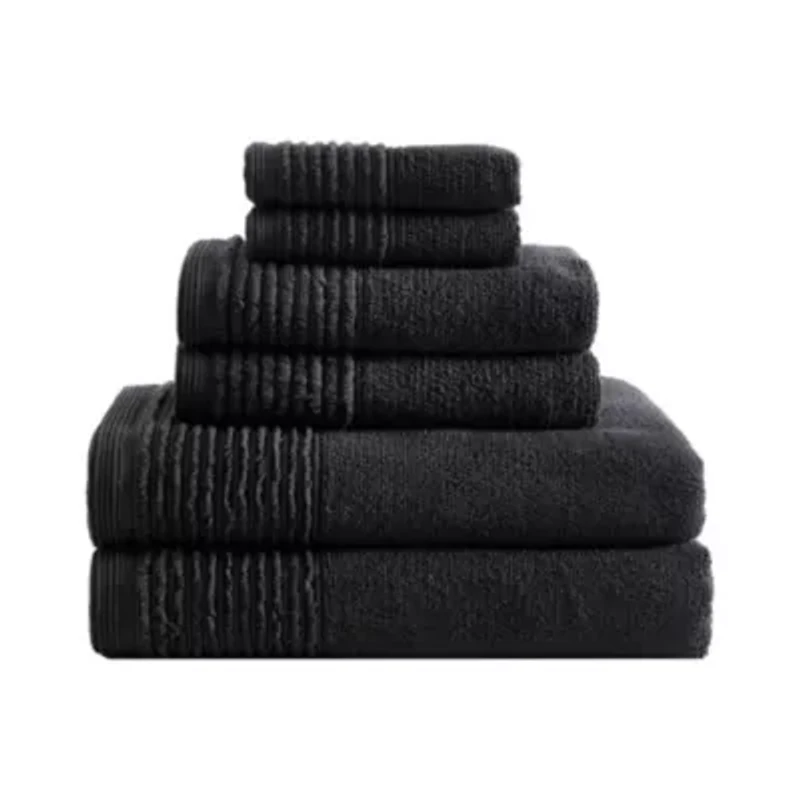 Sculpted Pleat Solid 3-Piece Towel Set