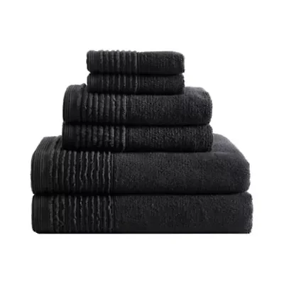 Sculpted Pleat Solid 3-Piece Towel Set