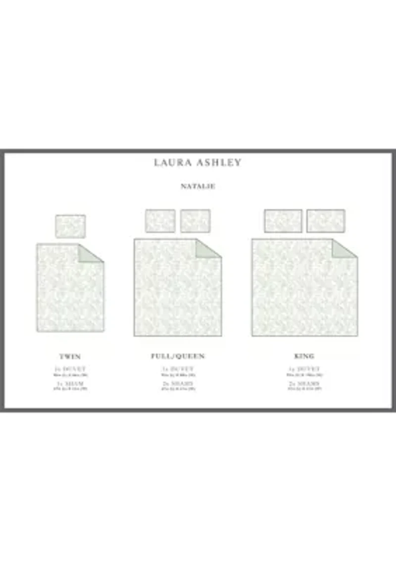 Natalie 3-Piece Floral Cotton Duvet Cover Set