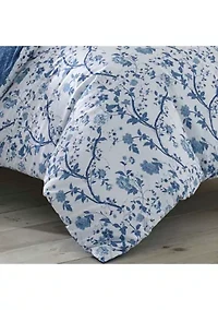 Elise 2-Piece Floral Cotton Duvet Cover Set