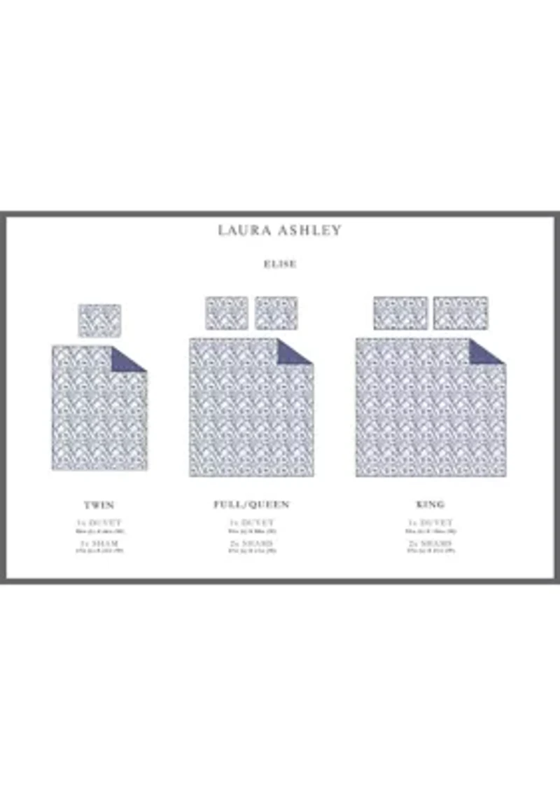 Elise 2-Piece Floral Cotton Duvet Cover Set