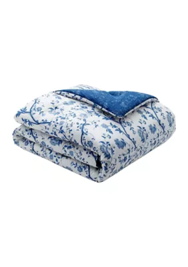 Elise 2-Piece Floral Cotton Duvet Cover Set