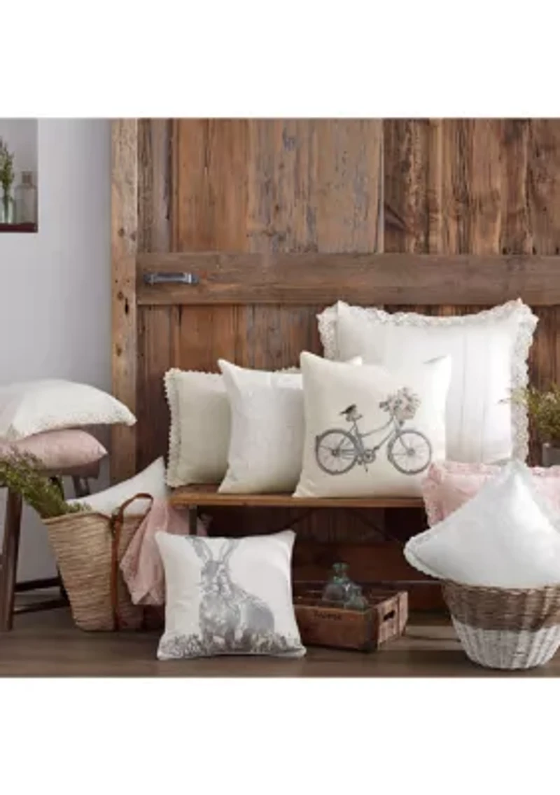 Harper Floral Cotton Throw Pillow