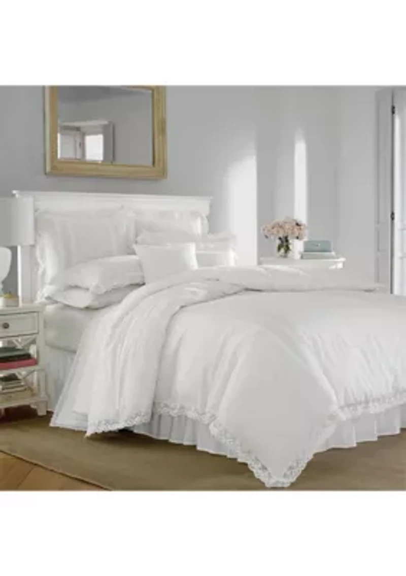 Annabella 3-Piece Solid Cotton Duvet Cover Set