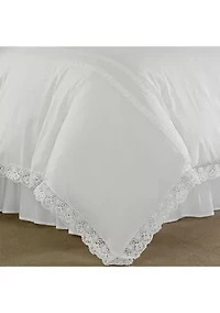 Annabella 3-Piece Solid Cotton Duvet Cover Set