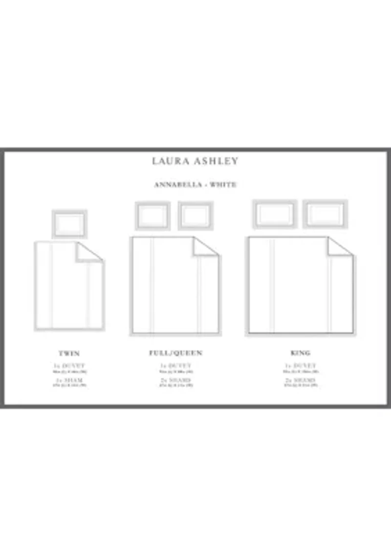 Annabella 3-Piece Solid Cotton Duvet Cover Set