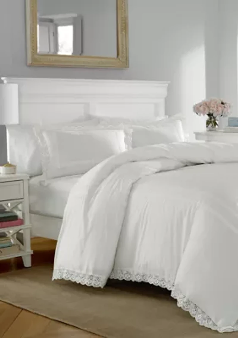 Annabella 2-Piece Solid Cotton Comforter Set