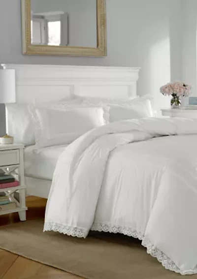 Annabella 2-Piece Solid Cotton Comforter Set