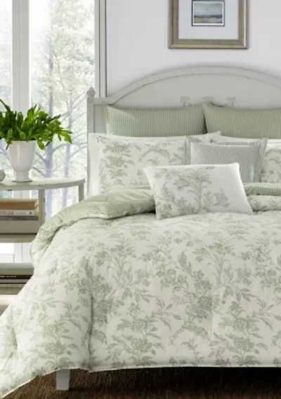 Natalie 5-Piece Floral Cotton Comforter Set