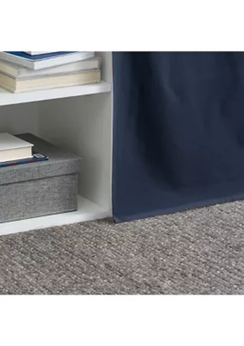 NA Solid Cotton Dorm Bedskirt