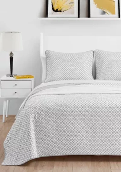 Catch And Release Cotton Quilt-Sham Set