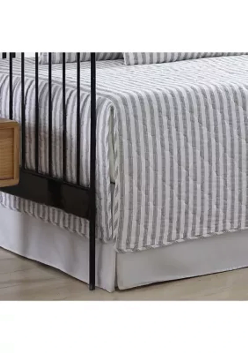 Willow Way Tic Stripe 4-Piece Cotton Daybed Set