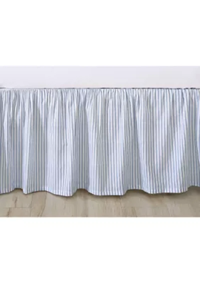 Classics Tic Stripe 1-Piece Cotton Bedskirt