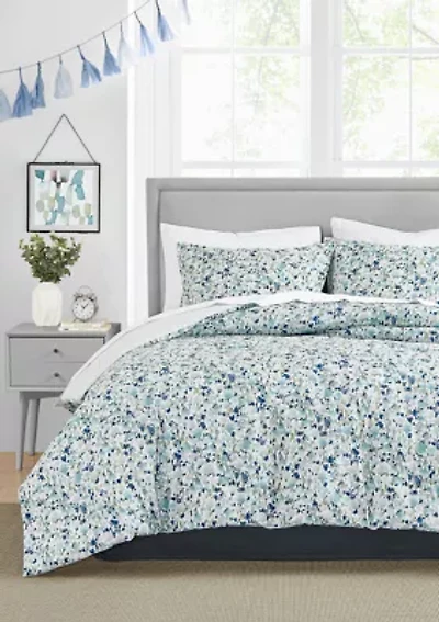Olivia 3-Piece Cotton Duvet Cover Set