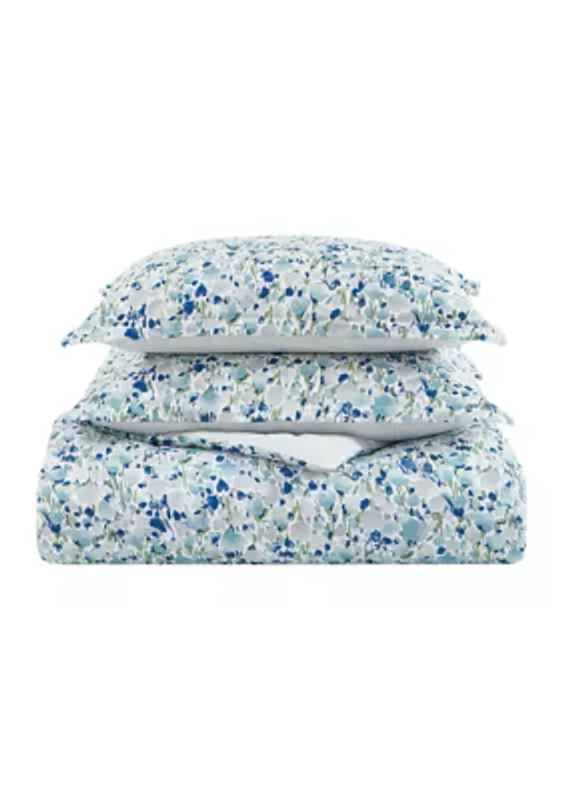 Olivia 3-Piece Cotton Duvet Cover Set