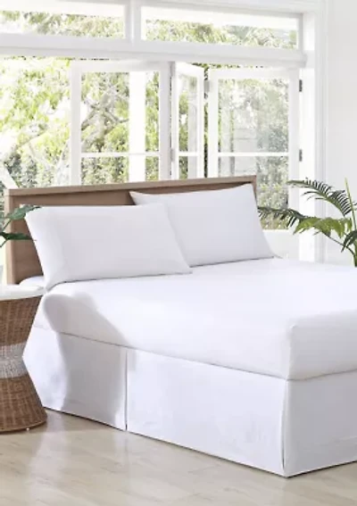 Solid 100% Cotton T210 Sateen Tailored Bedskirt