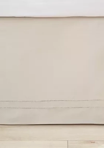 Solid Pleated 1-Piece Sateen Cotton Bedskirt